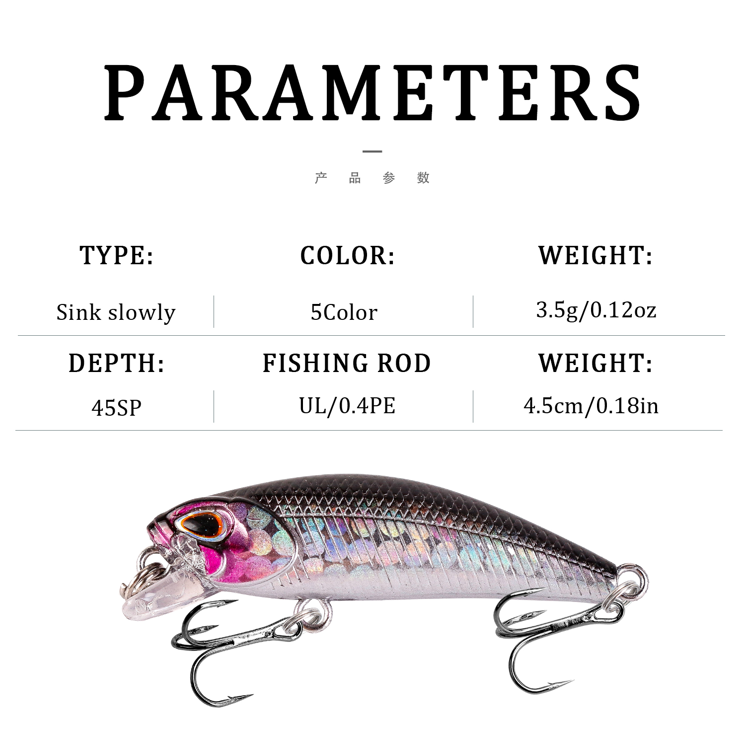 Umpan pancing Minnow buatan 45 - Fishing Equipment Japan ulasan dan harga