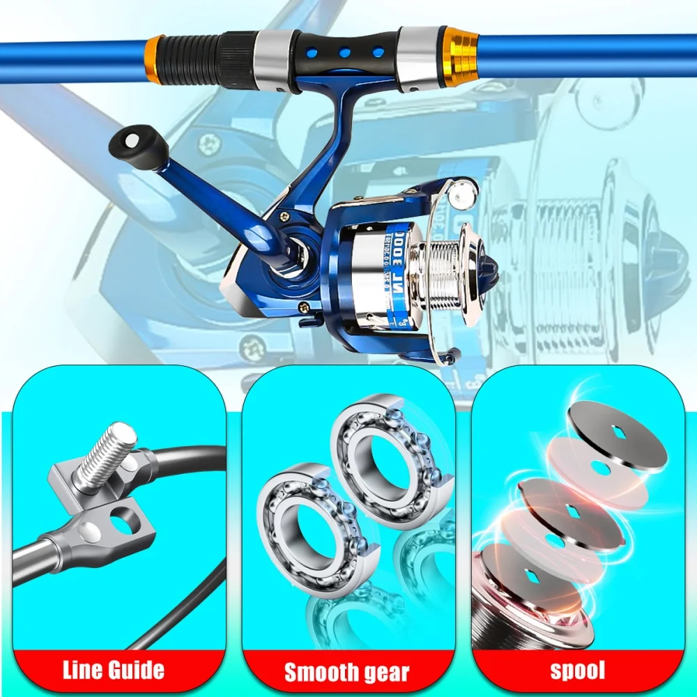 Set Joran Pancing Serat Kaca T - Fishing Equipment Line ulasan dan harga